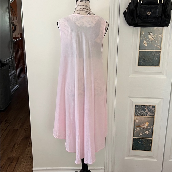 Pink Embroidered Sleeveless Dress - Picture 8 of 13